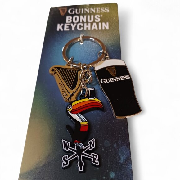 Guiness  Toucan Harp Wind Vane Charm Collectible Keychain NWT - Picture 5 of 8